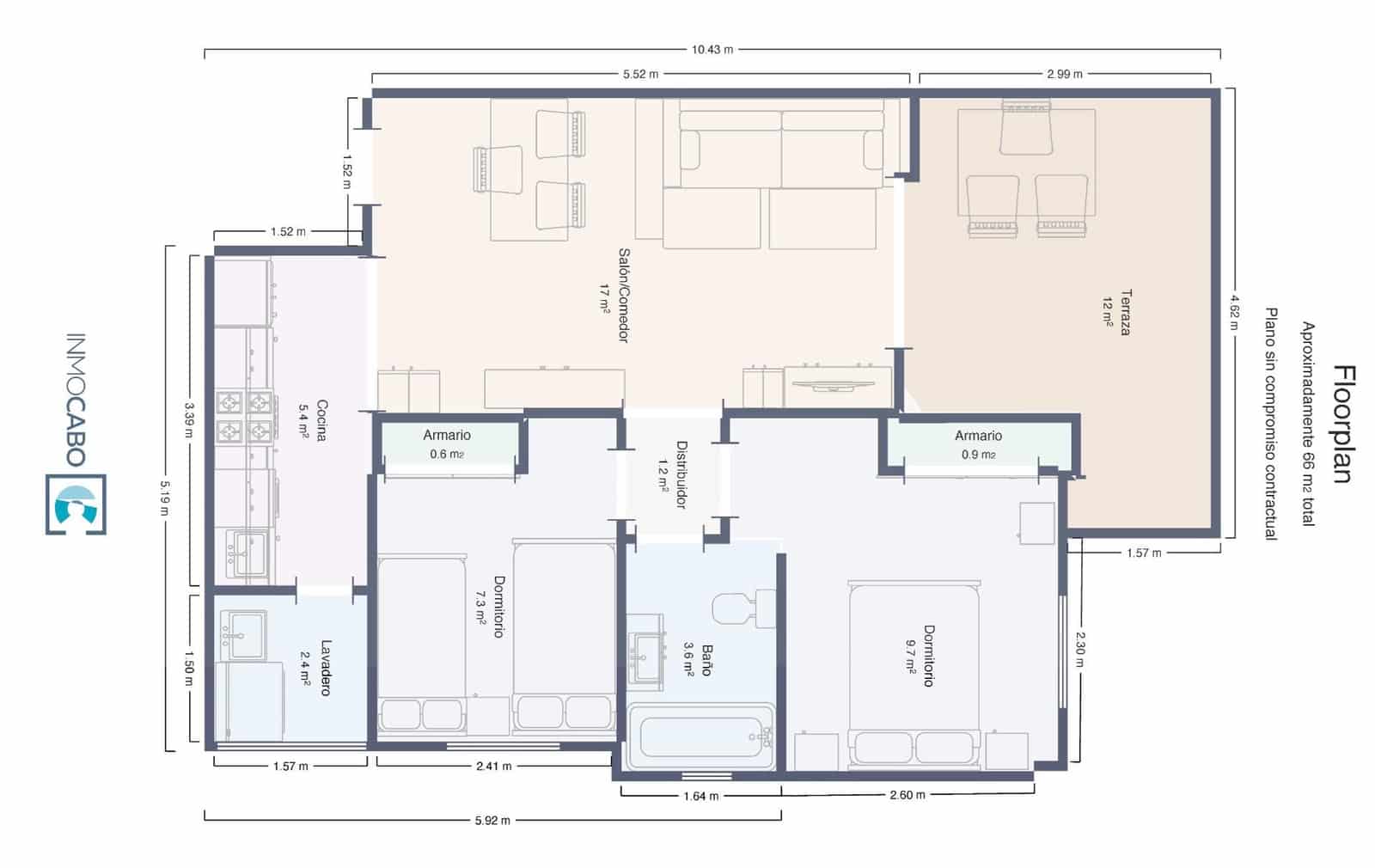 2 soverom Leilighet til salgs i La Manga del Mar Menor med svømmebasseng garasje - € 153 000 (Ref: 9200647)