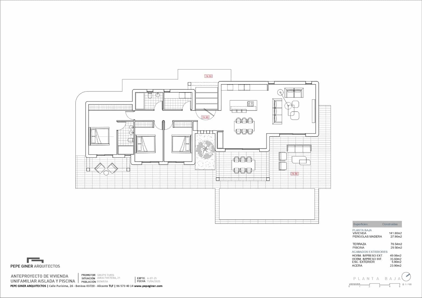 3 soverom Villa til salgs i Benissa med svømmebasseng garasje - € 890 000 (Ref: 10036340)