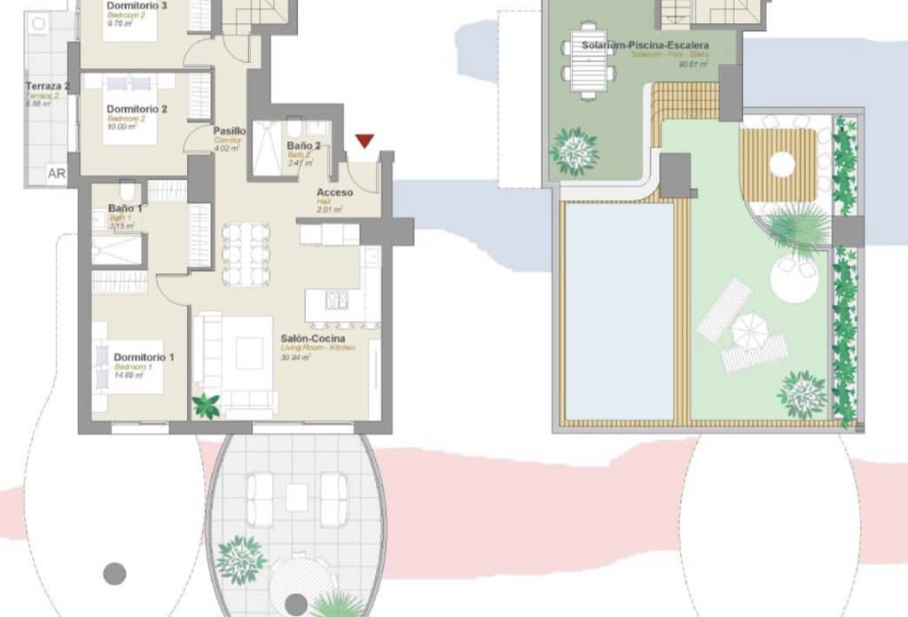 3 sypialnia Apartament na sprzedaż w Calpe / Calp z basenem - 1 300 000 € (Ref: 10043738)