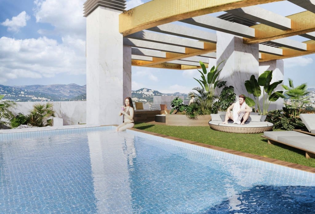 3 sypialnia Apartament na sprzedaż w Calpe / Calp z basenem - 1 300 000 € (Ref: 10043738)