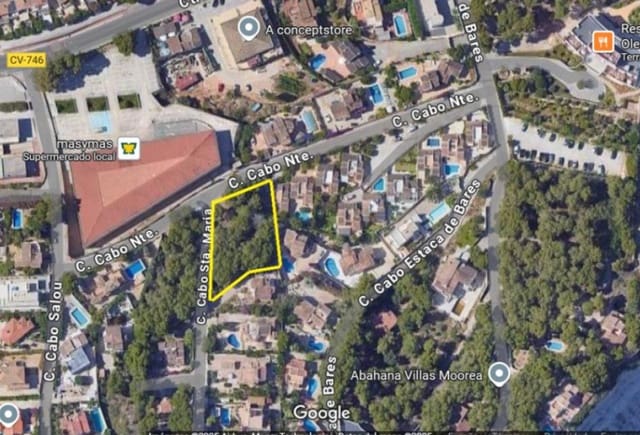 Undeveloped Land for sale in Teulada Pueblo, Teulada-Moraira - € 210,000 (Ref: 10043815)