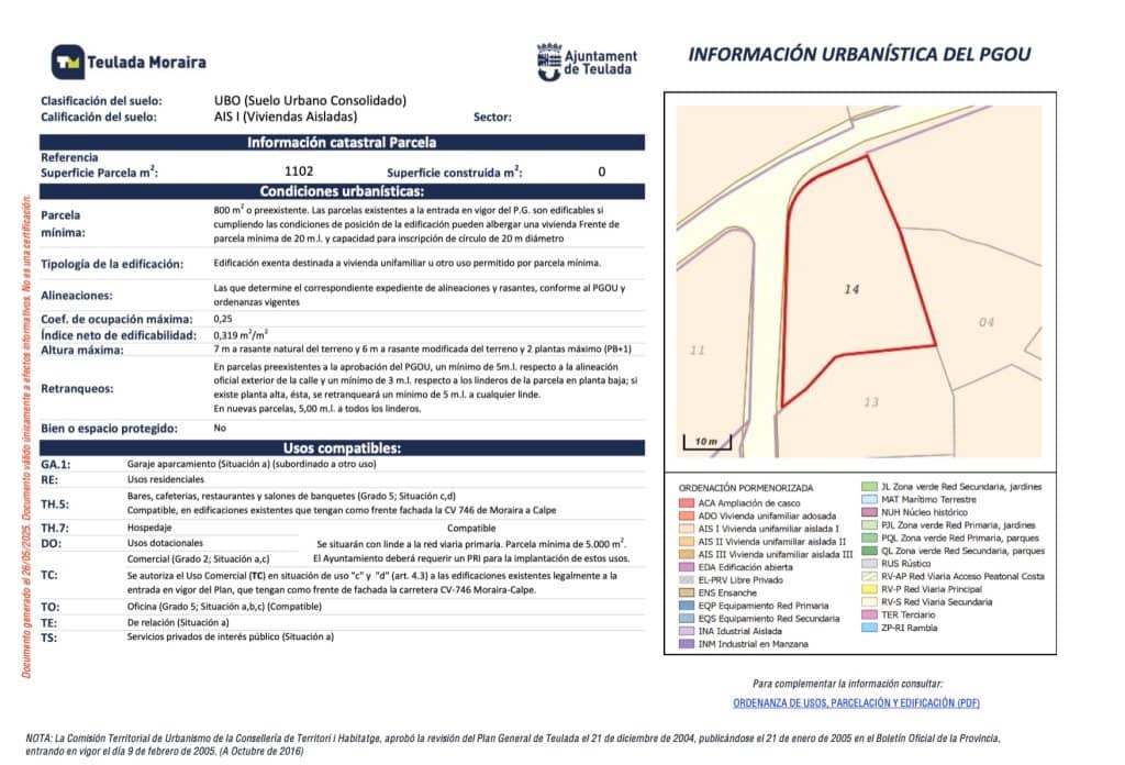 Undeveloped Land for sale in Teulada - € 210,000 (Ref: 10043815)