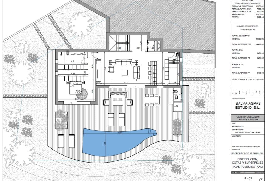 3 slaapkamer Villa te koop in Calpe / Calp met zwembad - € 1.360.000 (Ref: 10043858)