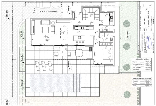 3 Zimmer Villa zu verkaufen in Pueblo, Calpe / Calp mit Pool - 1.135.000 € (Ref: 10043952)