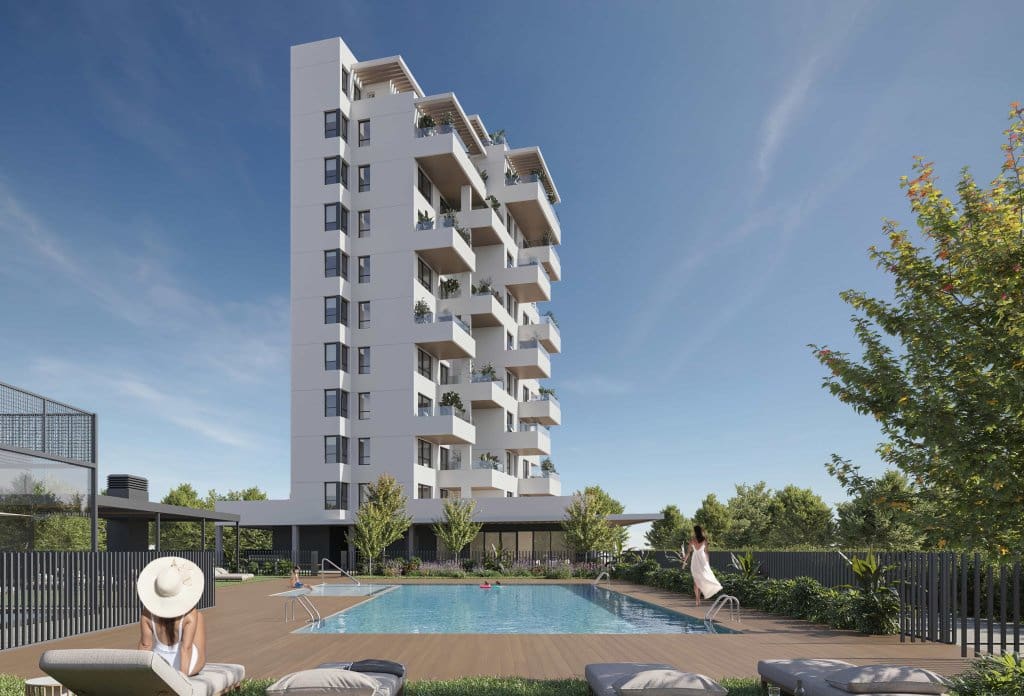 2 soveværelse Lejlighed til salg i Calpe / Calp med swimmingpool - € 401.000 (Ref: 10082067)