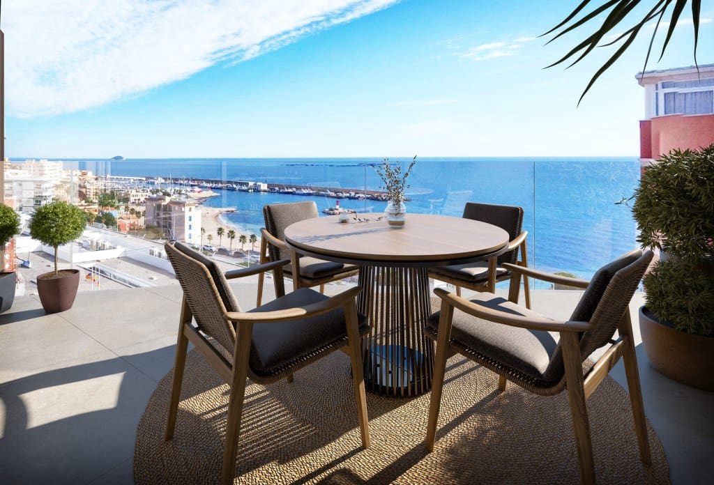 2 bedroom Apartment for sale in La Villajoyosa / Vila Joiosa with pool - € 430,000 (Ref: 9221683)