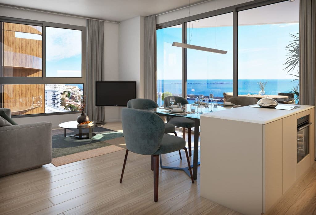 2 bedroom Apartment for sale in La Villajoyosa / Vila Joiosa with pool - € 430,000 (Ref: 9221683)