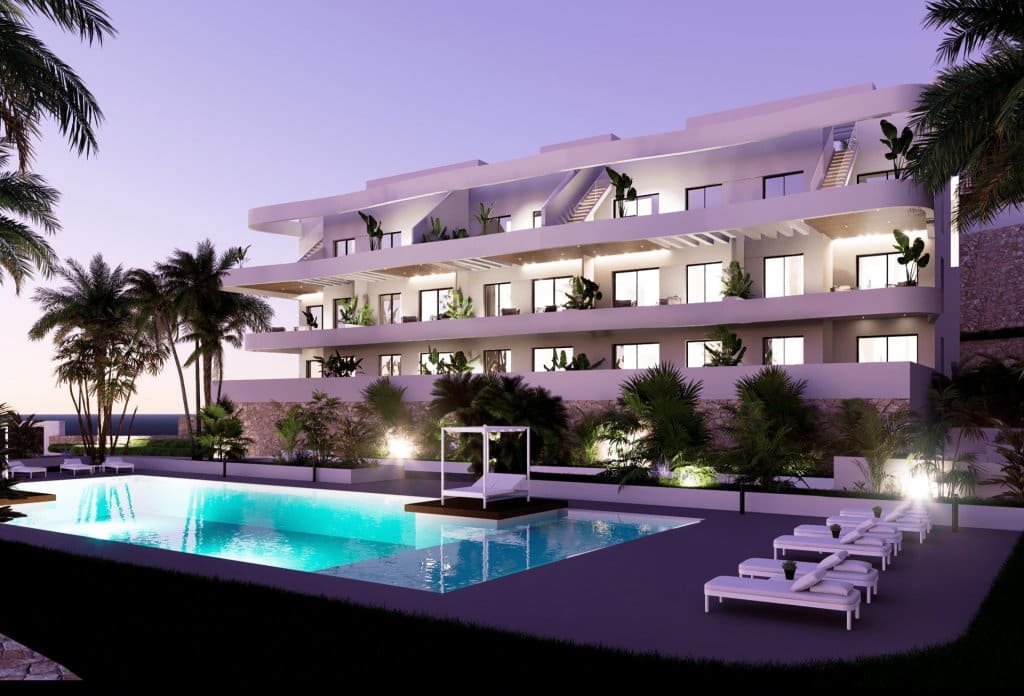 2 bedroom Apartment for sale in Finestrat with pool - € 339,900 (Ref: 9221820)