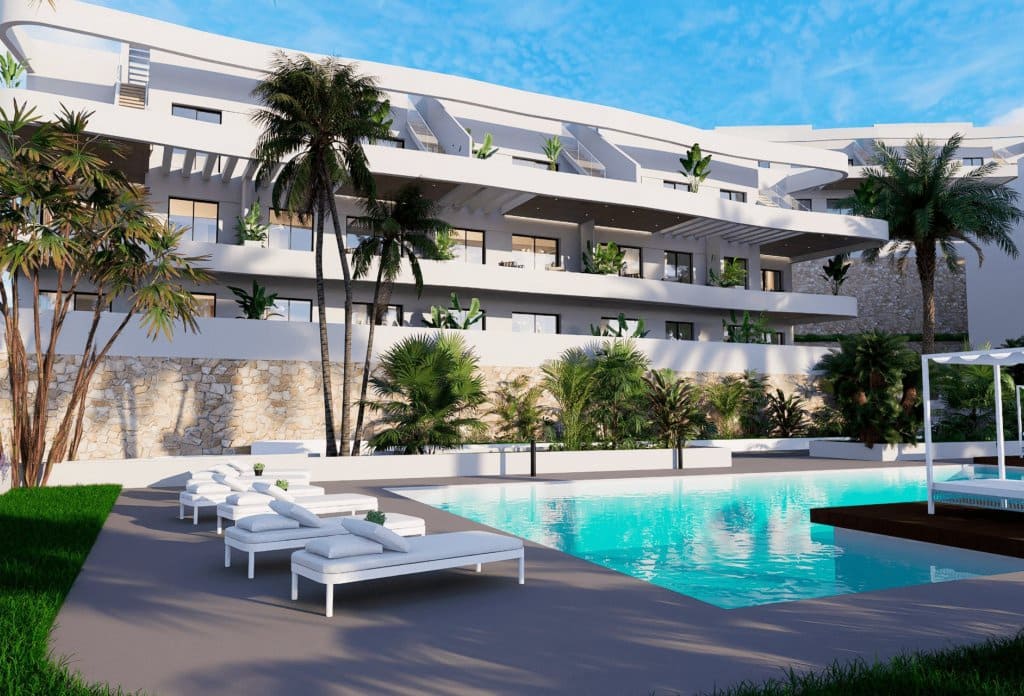 2 bedroom Apartment for sale in Finestrat with pool - € 339,900 (Ref: 9221820)