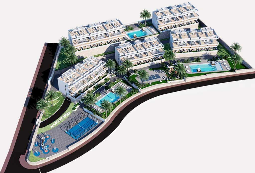 2 bedroom Apartment for sale in Finestrat with pool - € 339,900 (Ref: 9221820)