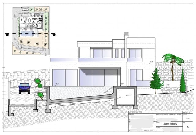 3 chambre Villa/Maison à vendre à Cometa - Carrió, Calpe / Calp avec piscine - 1 135 000 € (Ref: 9451026)
