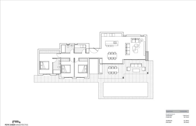 3 makuuhuone Huvila myytävänä paikassa Cometa - Carrió, Calpe / Calp mukana uima-altaan 
autotalli - 1 190 000 € (Ref: 9512088)
