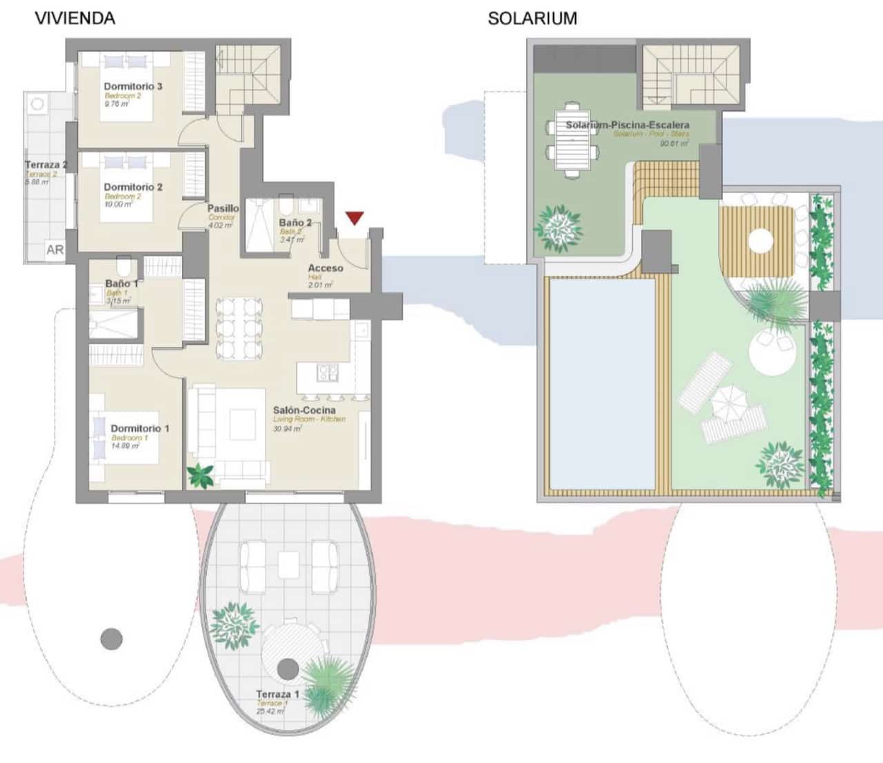 3 chambre Appartement à vendre à Calpe / Calp avec piscine - 1 300 000 € (Ref: 9961989)