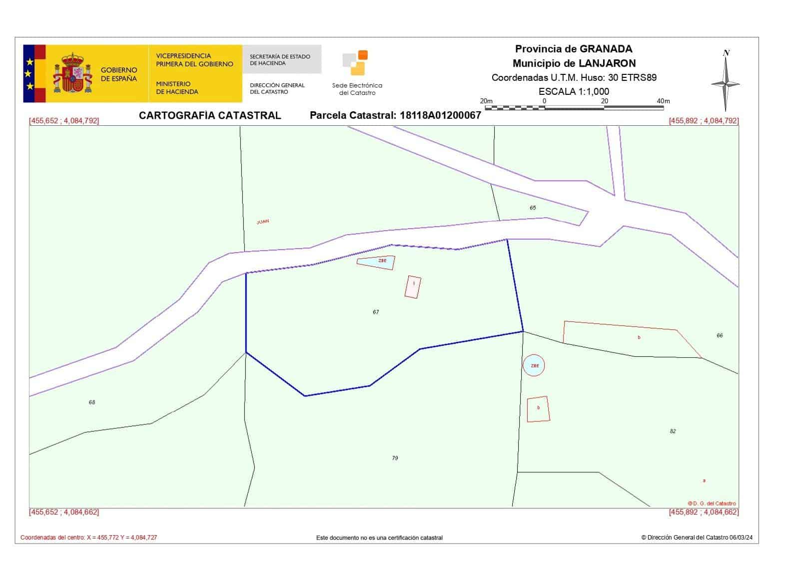 Grunde uden byggetilladelser til salg i Lanjaron - € 35.000 (Ref: 8148337)