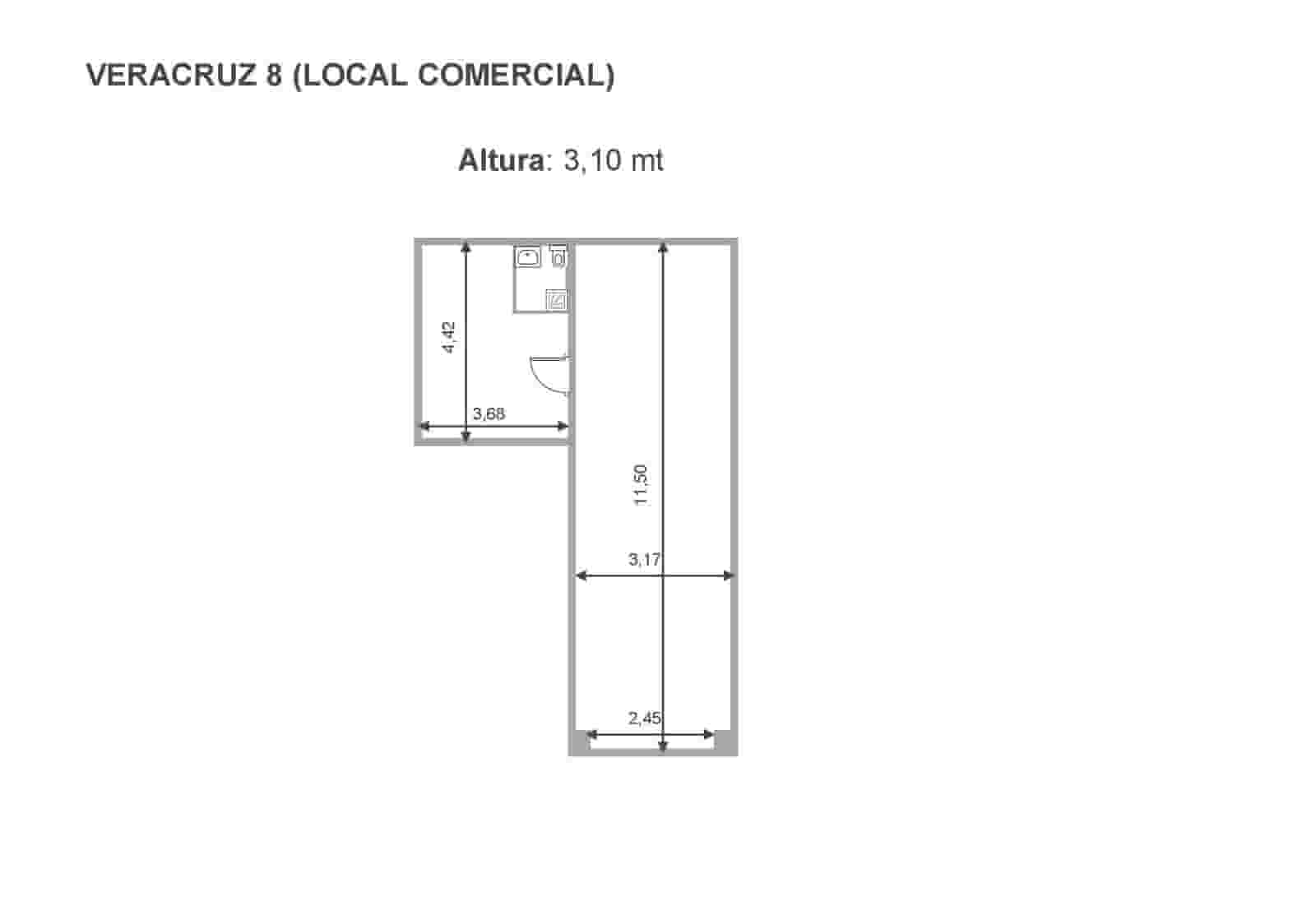 1 soveværelse Erhverv til salg i Granada by - € 72.000 (Ref: 8815833)