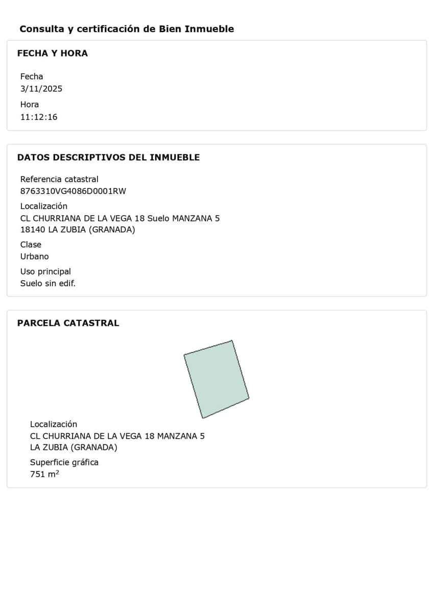 Building Plot for sale in La Zubia - € 83,900 (Ref: 9353521)