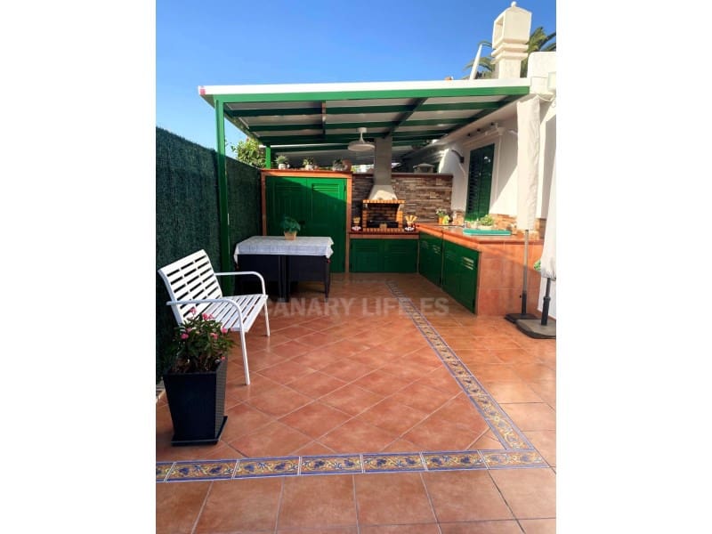 1 makuuhuone Bungalow vuokrattavana paikassa San Bartolome de Tirajana mukana uima-altaan - 1 400 € (Ref: 10030218)