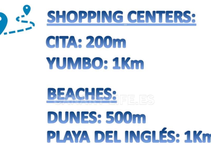 2 Zimmer Apartment zu vermieten in Playa del Ingles mit Garage - 1.350 € (Ref: 9114546)