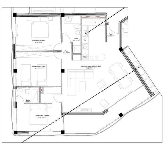 3 sovrum Lägenhet till salu i Santa Cruz de Tenerife med garage - 472 000 € (Ref: 7535978)
