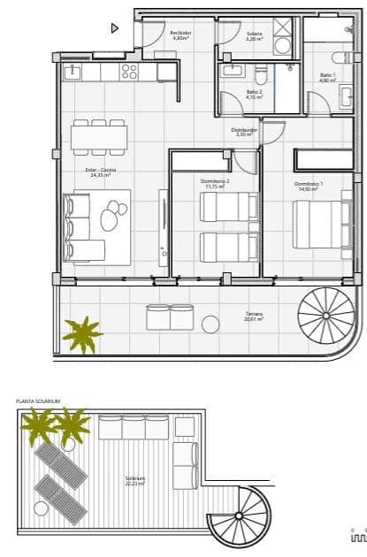 2 soveværelse Lejlighed til salg i El Madronal med swimmingpool garage - € 750.000 (Ref: 9367210)