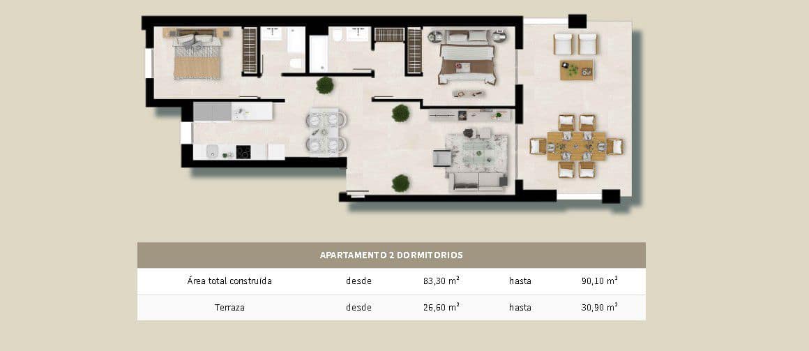 Apartamento de 3 habitaciones en Estepona en venta - 400.000 € (Ref: 8352320)