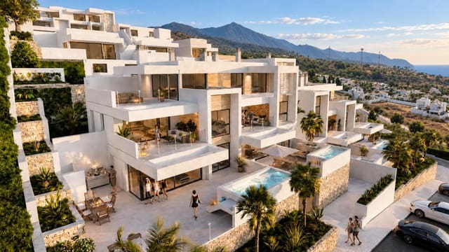 2 sypialnia Apartament na sprzedaż w Nerja z basenem garażem - 590 000 € (Ref: 10145232)