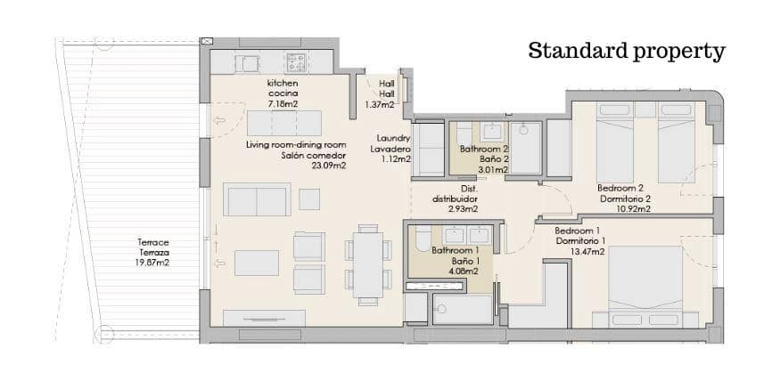 2 sovrum Lägenhet till salu i Torre del Mar med pool - 385 000 € (Ref: 8668232)