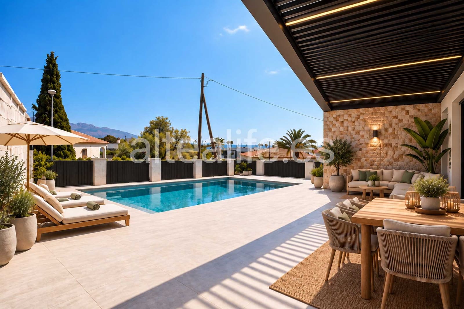 4 soverom Villa til salgs i La Nucia med svømmebasseng garasje - € 750 000 (Ref: 10093927)