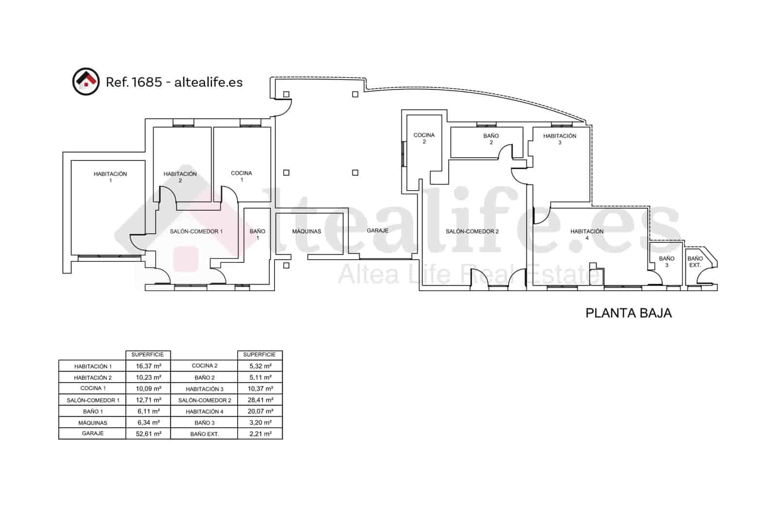 8 makuuhuone Huvila myytävänä paikassa Altea mukana uima-altaan 
autotalli - 800 000 € (Ref: 7715981)