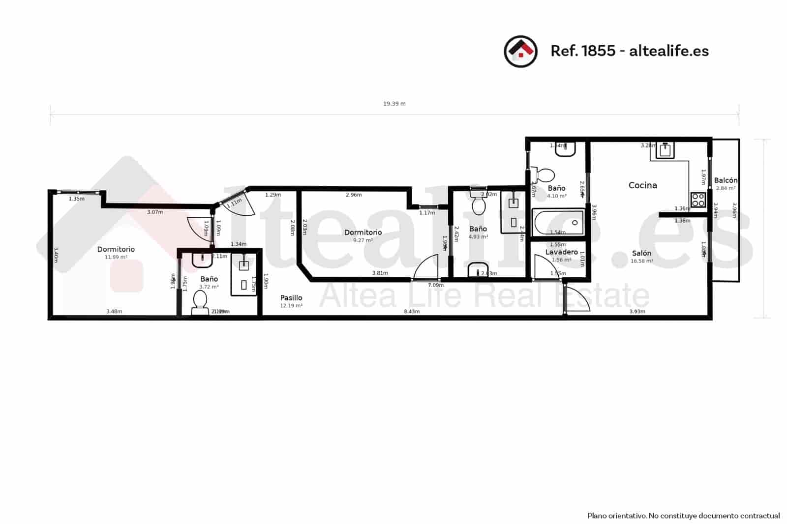 2 makuuhuone Huoneisto myytävänä paikassa Altea - 240 000 € (Ref: 8607400)