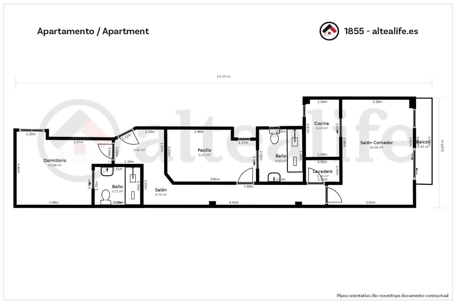 2 makuuhuone Huoneisto myytävänä paikassa Altea - 240 000 € (Ref: 8607400)