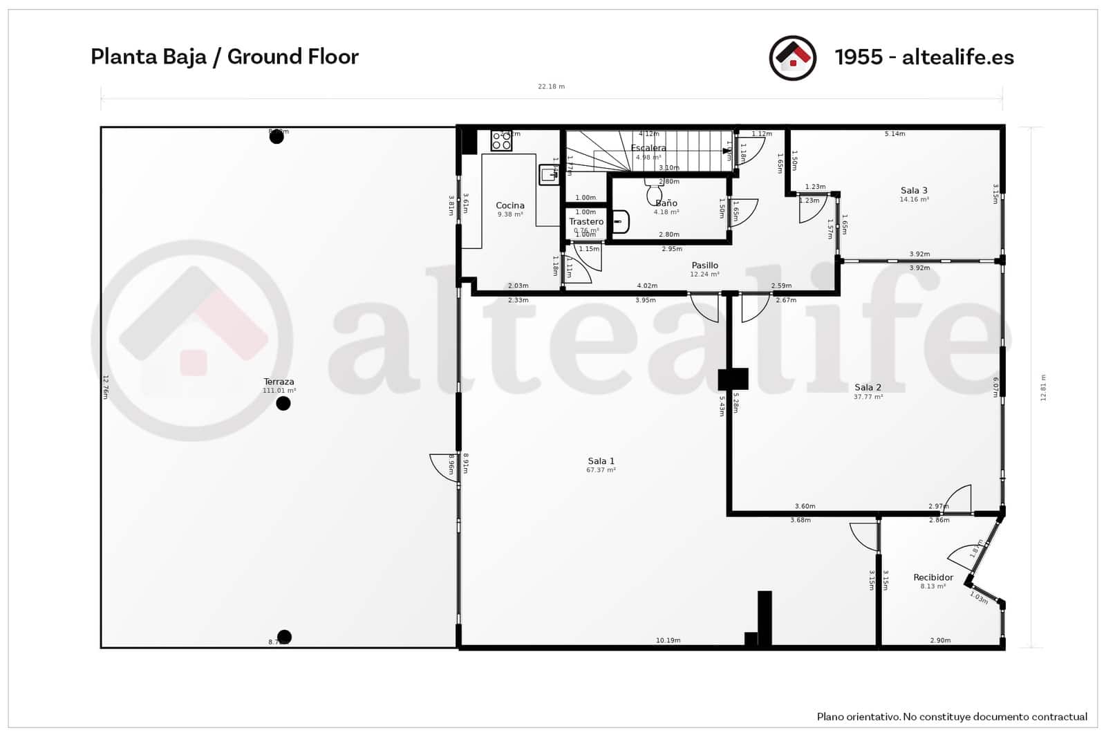 5 camera da letto Commerciale in vendita in Altea - 390.000 € (Rif: 9246061)