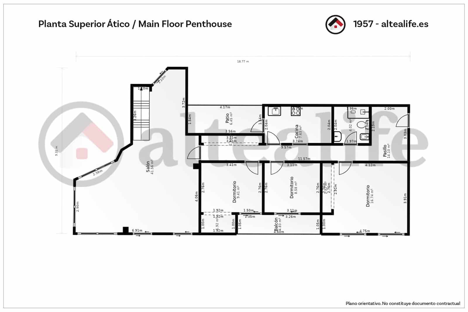 4 soverom Penthouse til salgs i Altea med svømmebasseng garasje - € 380 000 (Ref: 9296378)