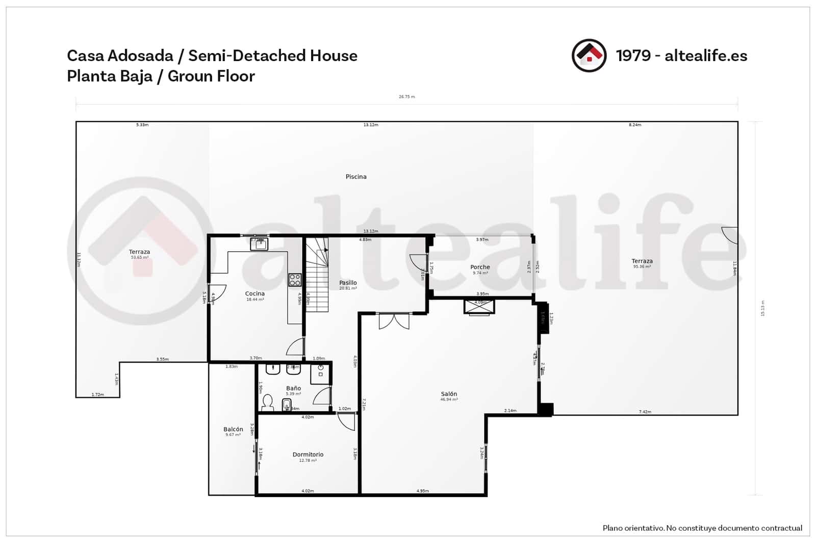 4 makuuhuone Paritalo myytävänä paikassa Alfaz del Pi / L'Alfas del Pi mukana uima-altaan 
autotalli - 550 000 € (Ref: 9396678)