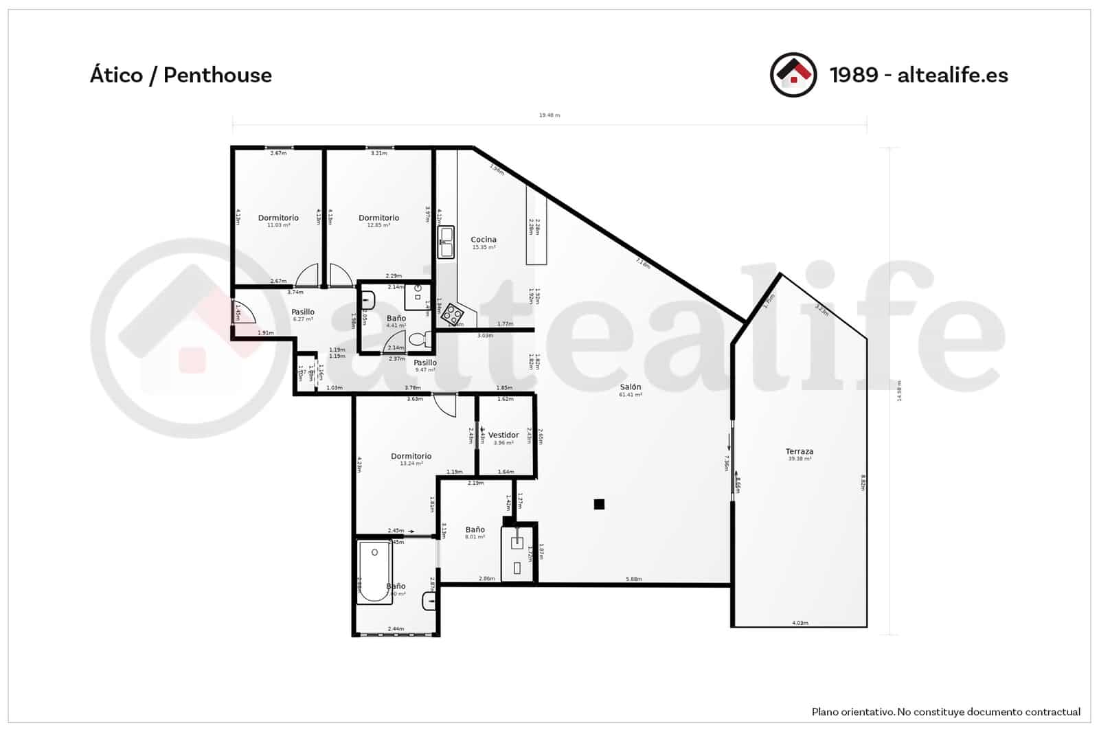3 bedroom Penthouse for sale in Altea with garage - € 495,000 (Ref: 9481536)