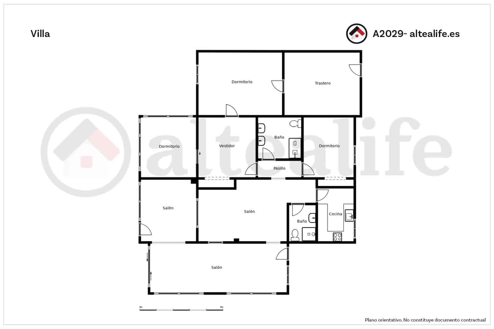 3 sovrum Villa att hyra i La Nucia med pool - 2 500 € (Ref: 9804777)
