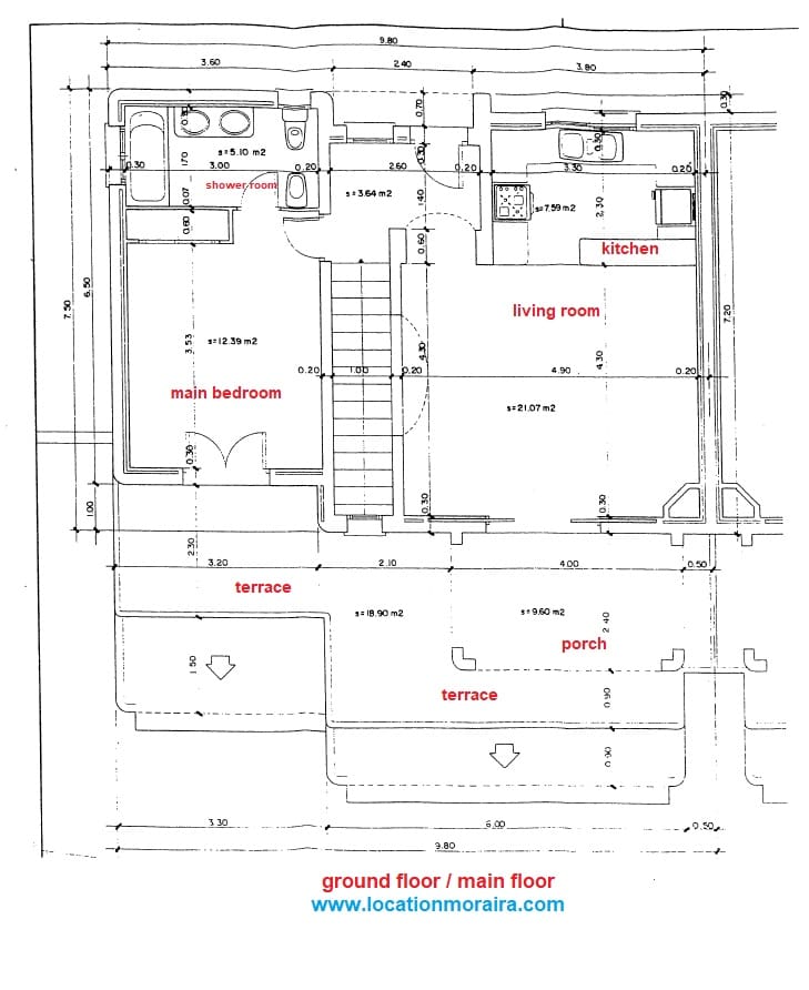 3 camera da letto Villetta Bifamiliare da affitare come casa vacanza in Moraira con piscina garage - 600 € (Rif: 4120509)