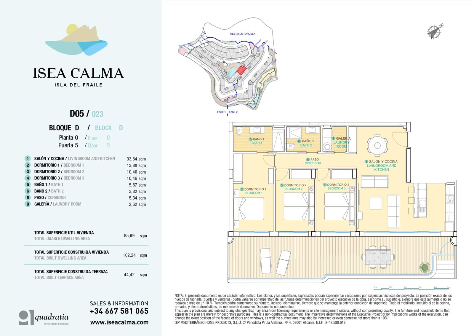 3 makuuhuone Huoneisto myytävänä paikassa Aguilas mukana uima-altaan 
autotalli - 404 500 € (Ref: 6565649)