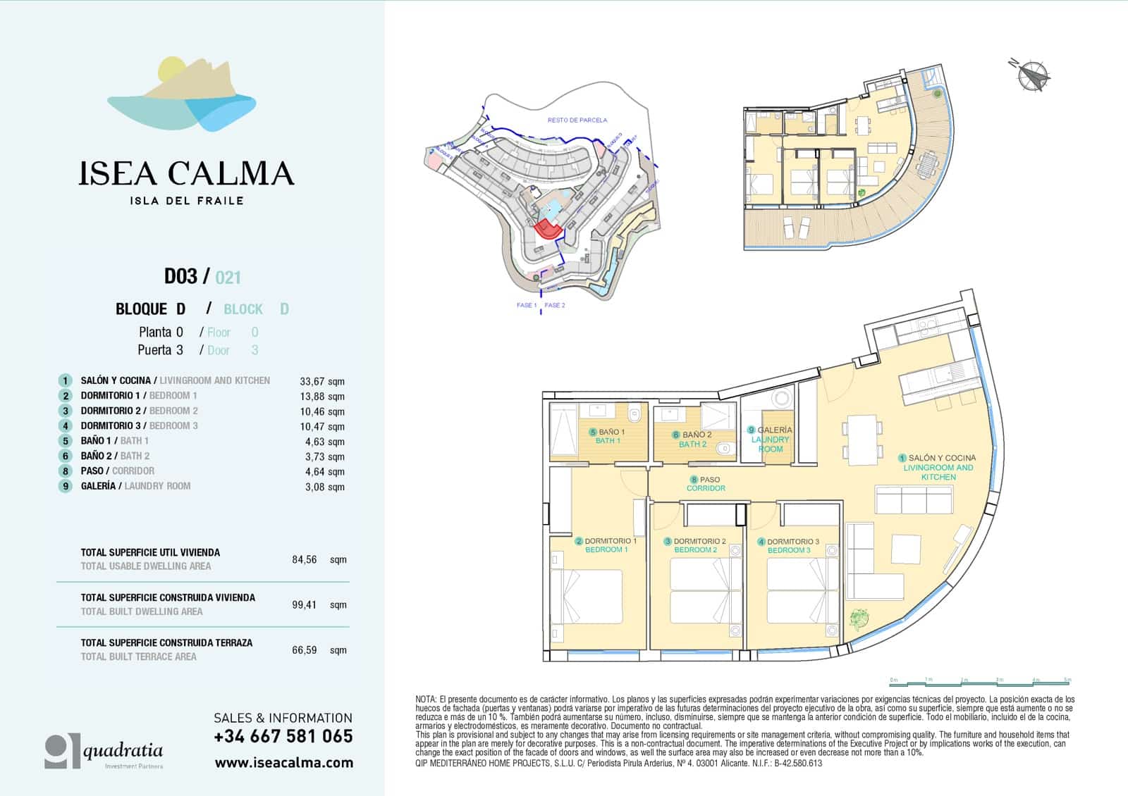 Apartamento de 3 habitaciones en Aguilas en venta con piscina garaje - 440.000 € (Ref: 6565649)