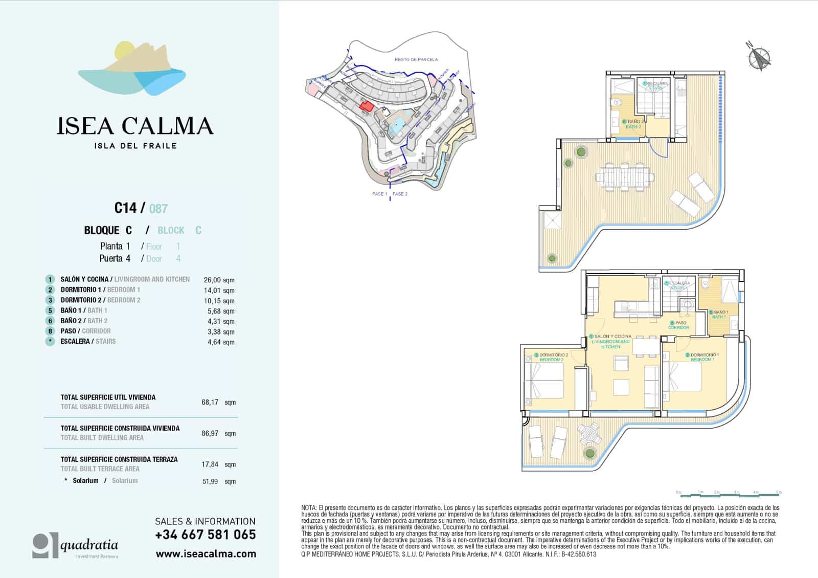 2 makuuhuone Huoneisto myytävänä paikassa Aguilas mukana uima-altaan 
autotalli - 436 000 € (Ref: 6774874)