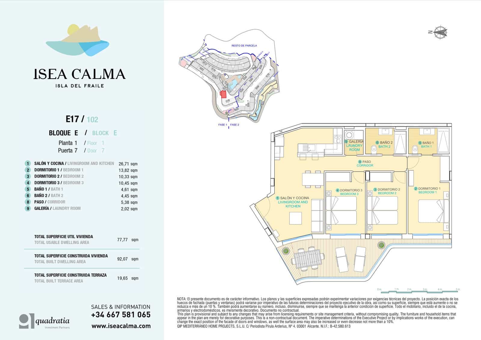 3 sovrum Lägenhet till salu i Aguilas med pool garage - 431 000 € (Ref: 6774876)
