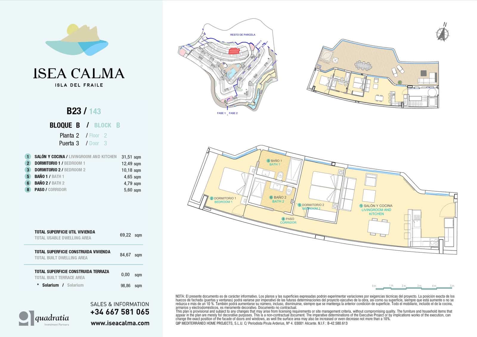 2 bedroom Apartment for sale in Aguilas with pool garage - € 457,000 (Ref: 6774878)