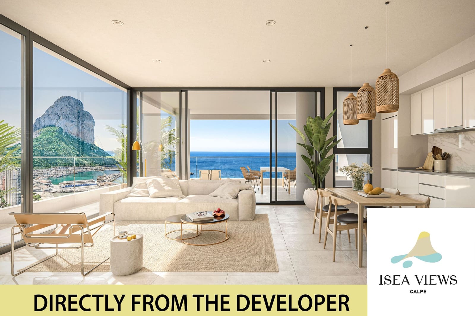 3 sypialnia Apartament na sprzedaż w Calpe / Calp z basenem garażem - 850 000 € (Ref: 7226351)