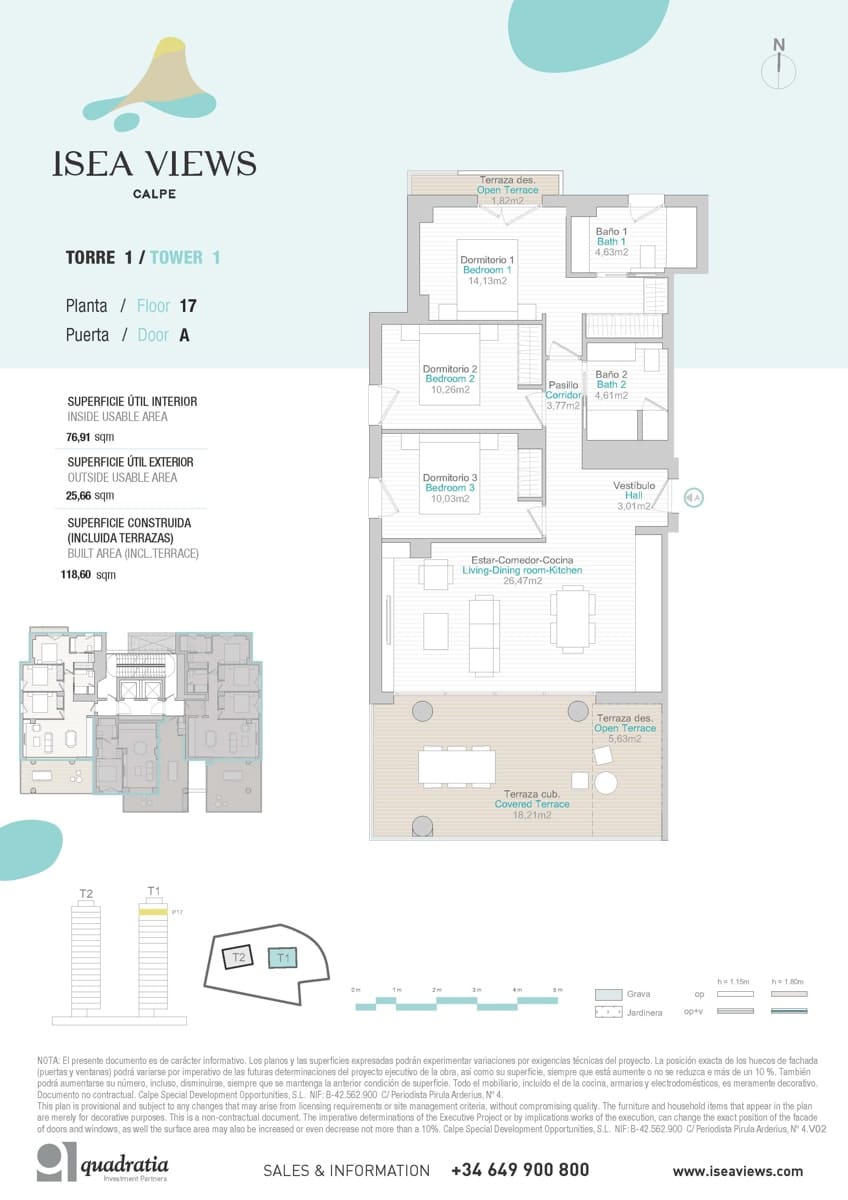 3 soveværelse Lejlighed til salg i Calpe / Calp med swimmingpool garage - € 850.000 (Ref: 7226354)