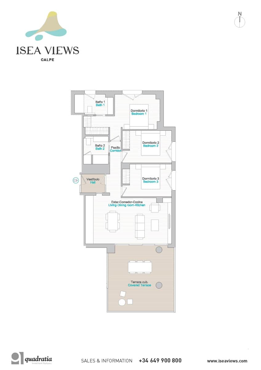 3 soveværelse Lejlighed til salg i Calpe / Calp med swimmingpool garage - € 890.000 (Ref: 7226354)