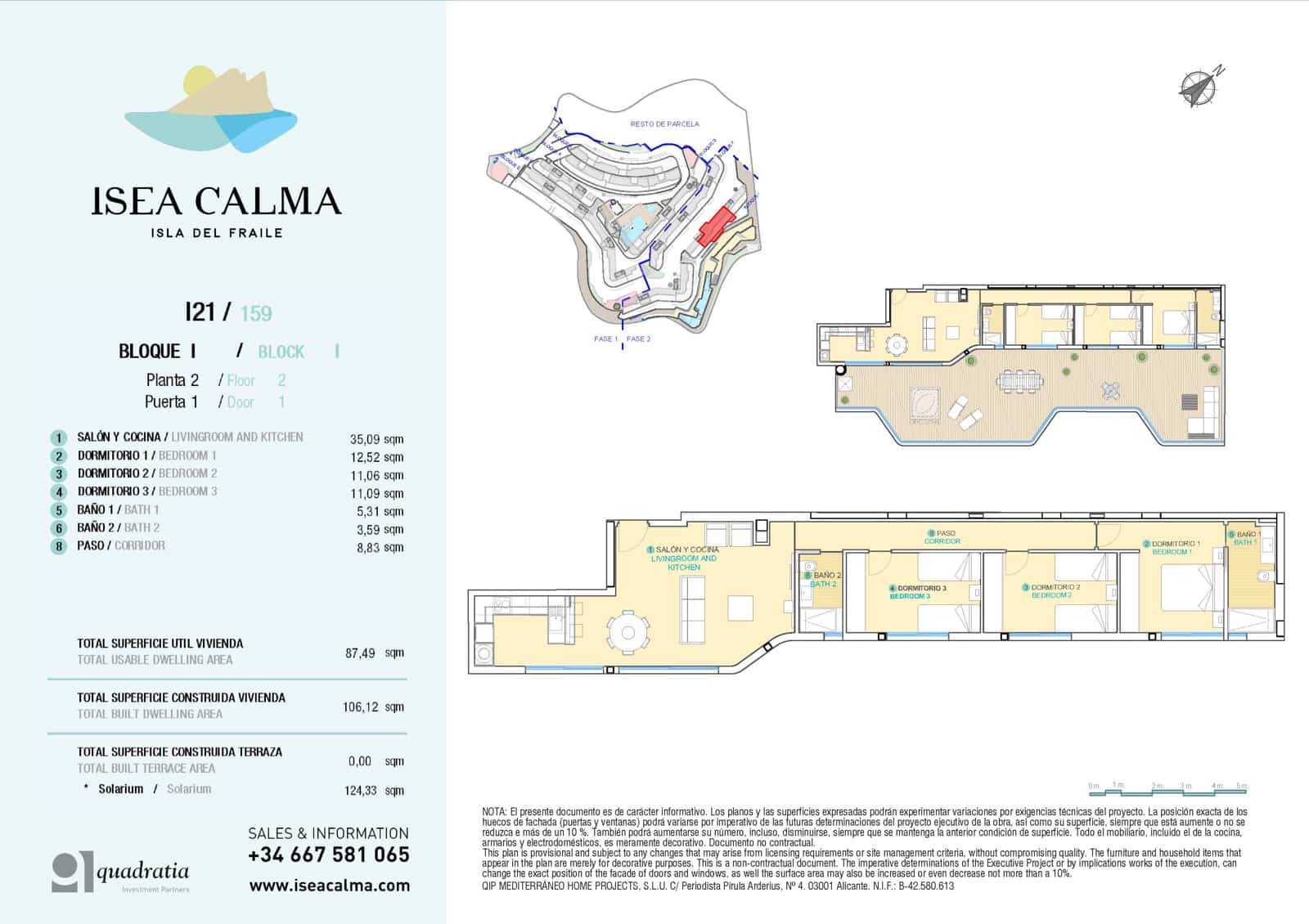 3 sypialnia Penthouse na sprzedaż w Aguilas z basenem garażem - 579 000 € (Ref: 8600033)