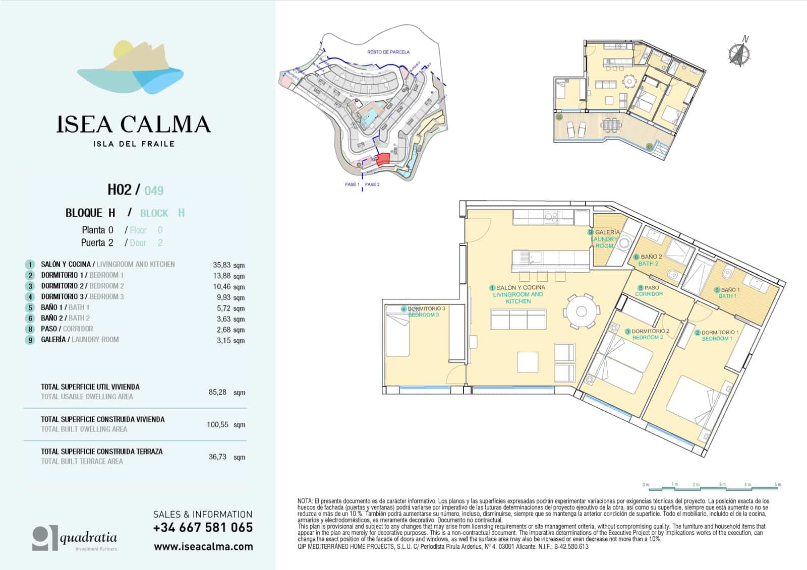 3 makuuhuone Huoneisto myytävänä paikassa Aguilas mukana uima-altaan 
autotalli - 430 000 € (Ref: 8600036)