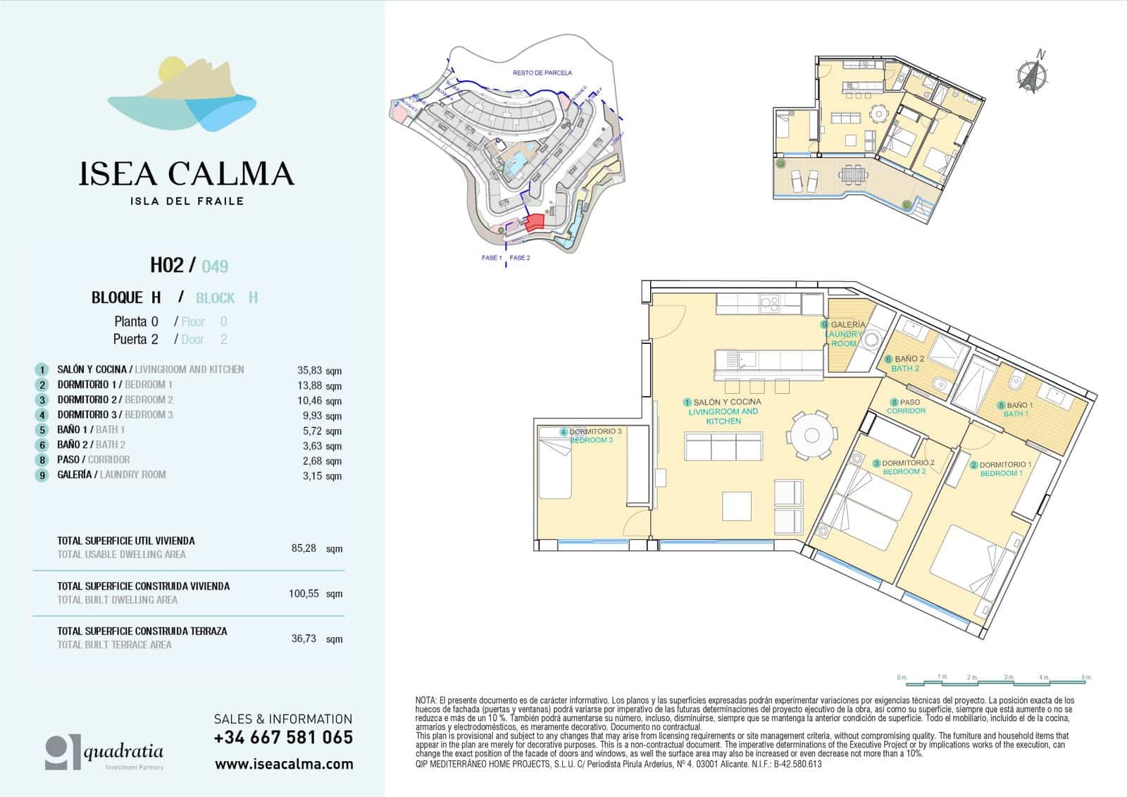 3 bedroom Apartment for sale in Aguilas with pool garage - € 430,000 (Ref: 8600036)