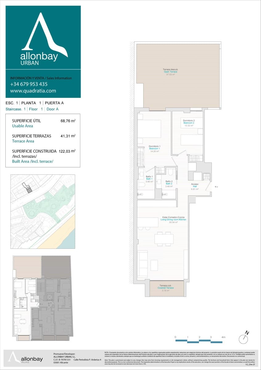 2 makuuhuone Huoneisto myytävänä paikassa La Villajoyosa / Vila Joiosa mukana 
autotalli - 435 000 € (Ref: 8881079)