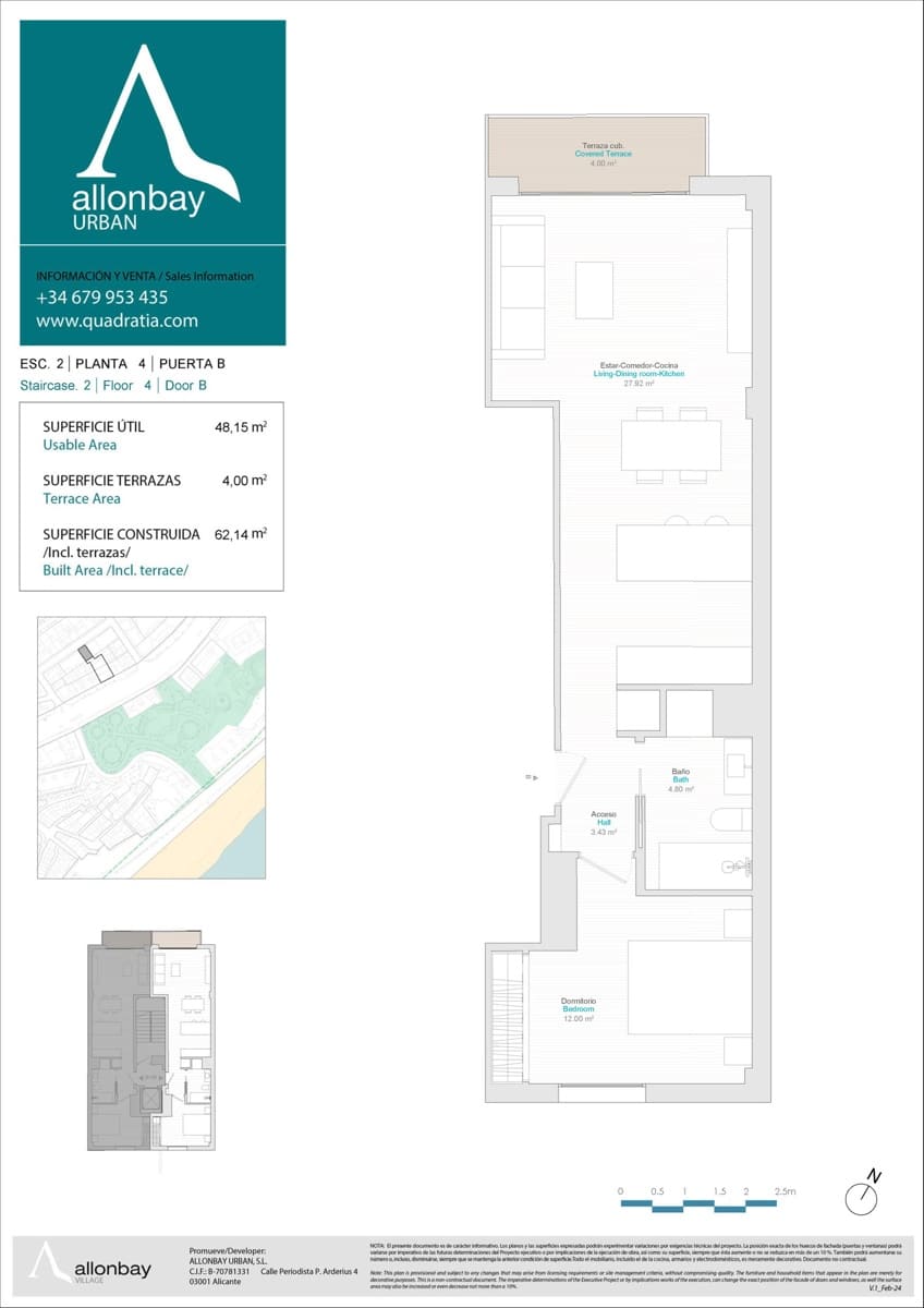 1 chambre Appartement à vendre à La Villajoyosa / Vila Joiosa - 258 000 € (Ref: 8881084)